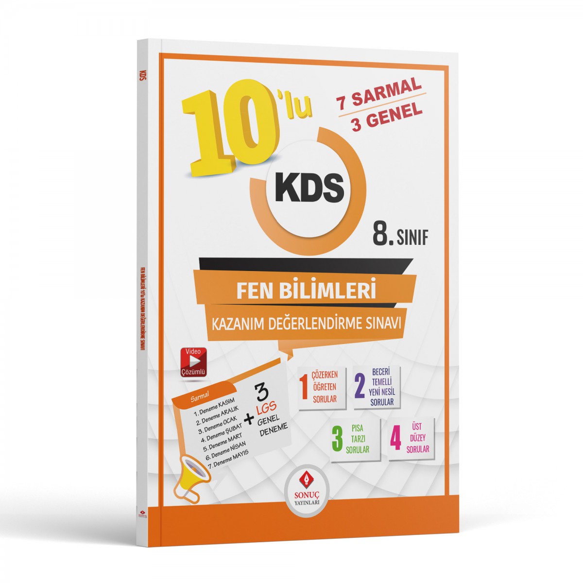 8.sınıf 10lu Kds Fen Bilimleri Deneme 2024-2025