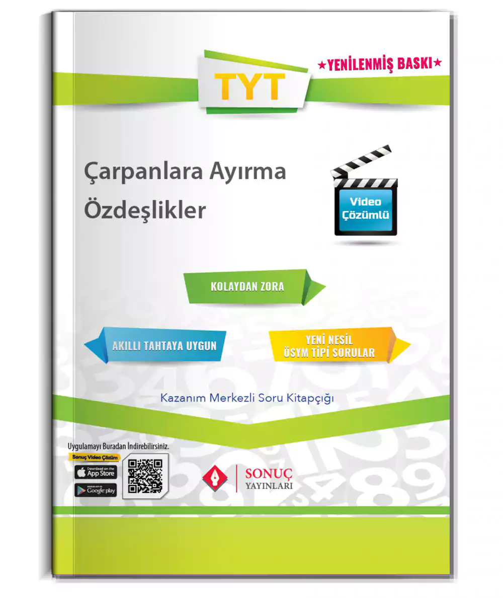 Sonuç Yayınları TYT Çarpanlara Ayırma ve Özdeşlik 2024-2025
