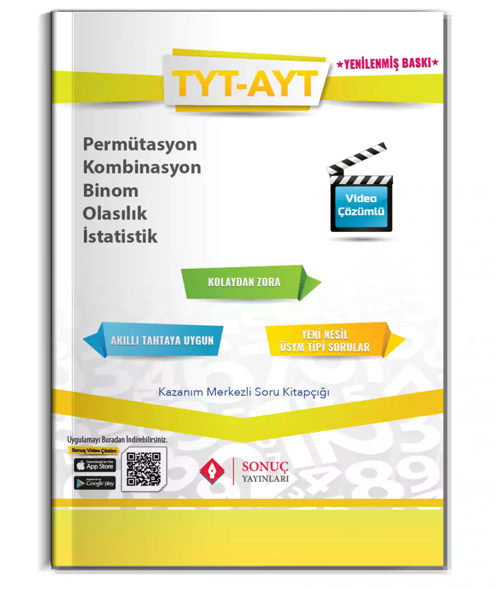 Sonuç Yayınları TYT-AYT Permütasyon Kombinasyon Binom Olasılık İst. 2024-2025