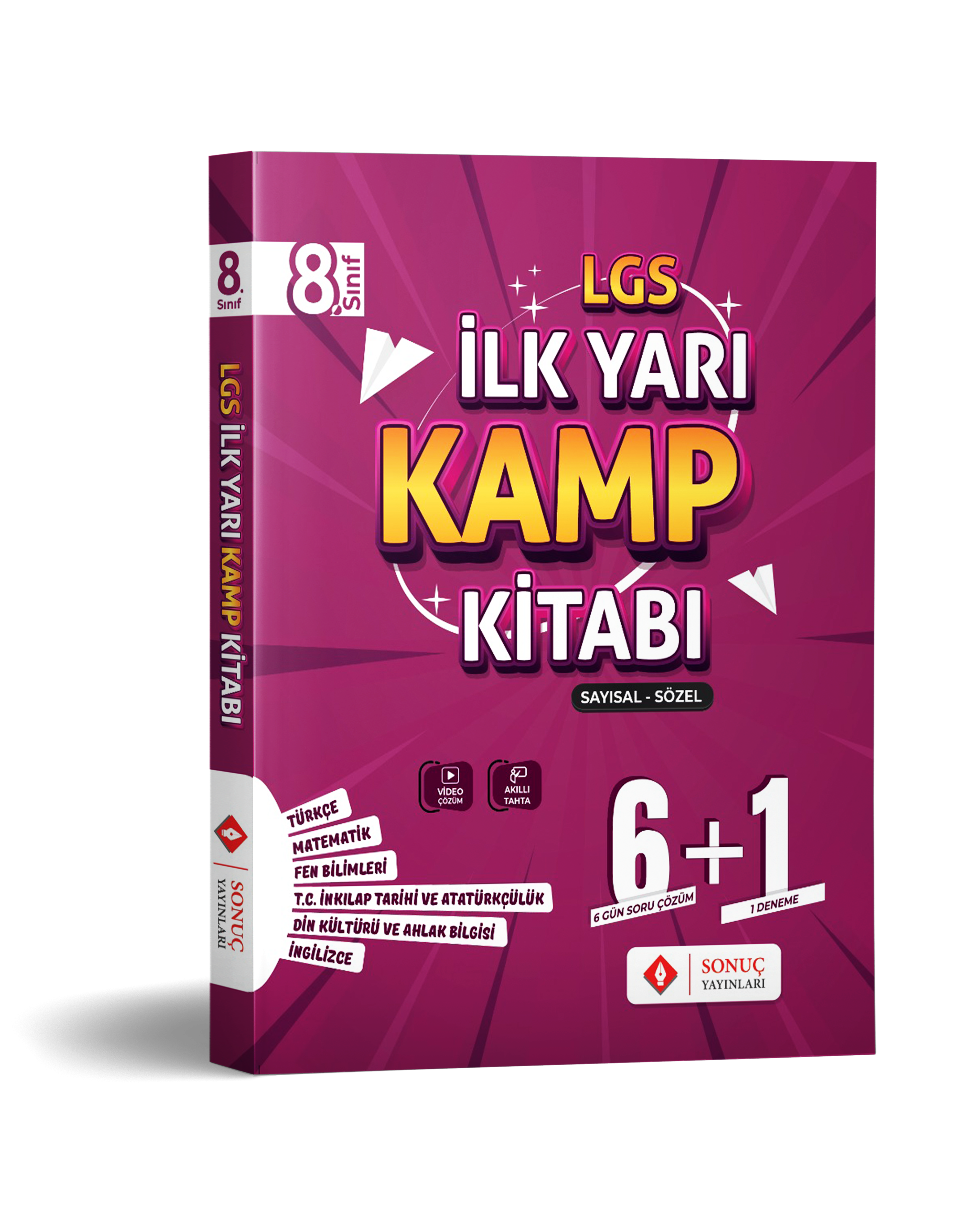 Sonuç Yayınları 8. Sınıf LGS İlk Yarı Kamp Kitabı - Sayısal & Sözel
