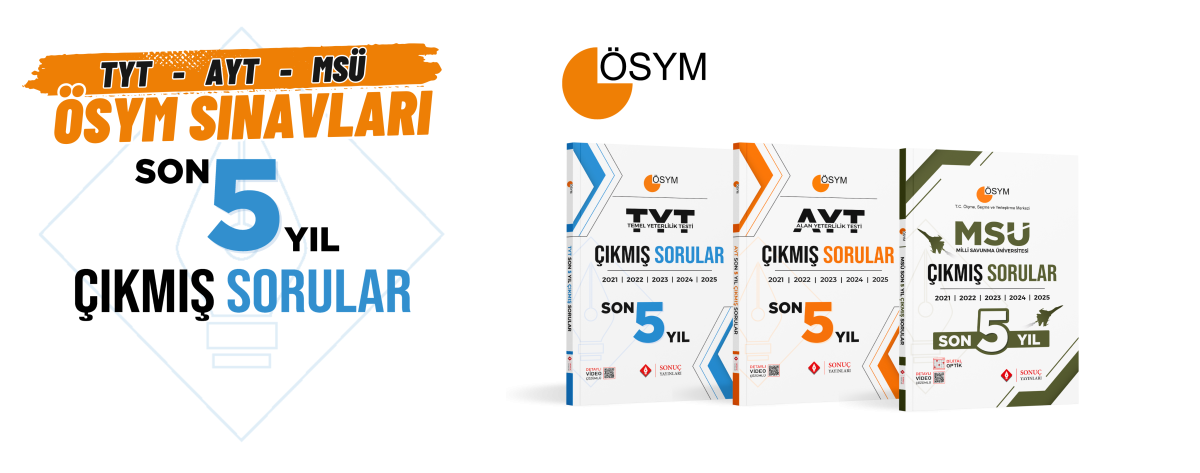 Son 5 Yıl Çıkmış Sorular