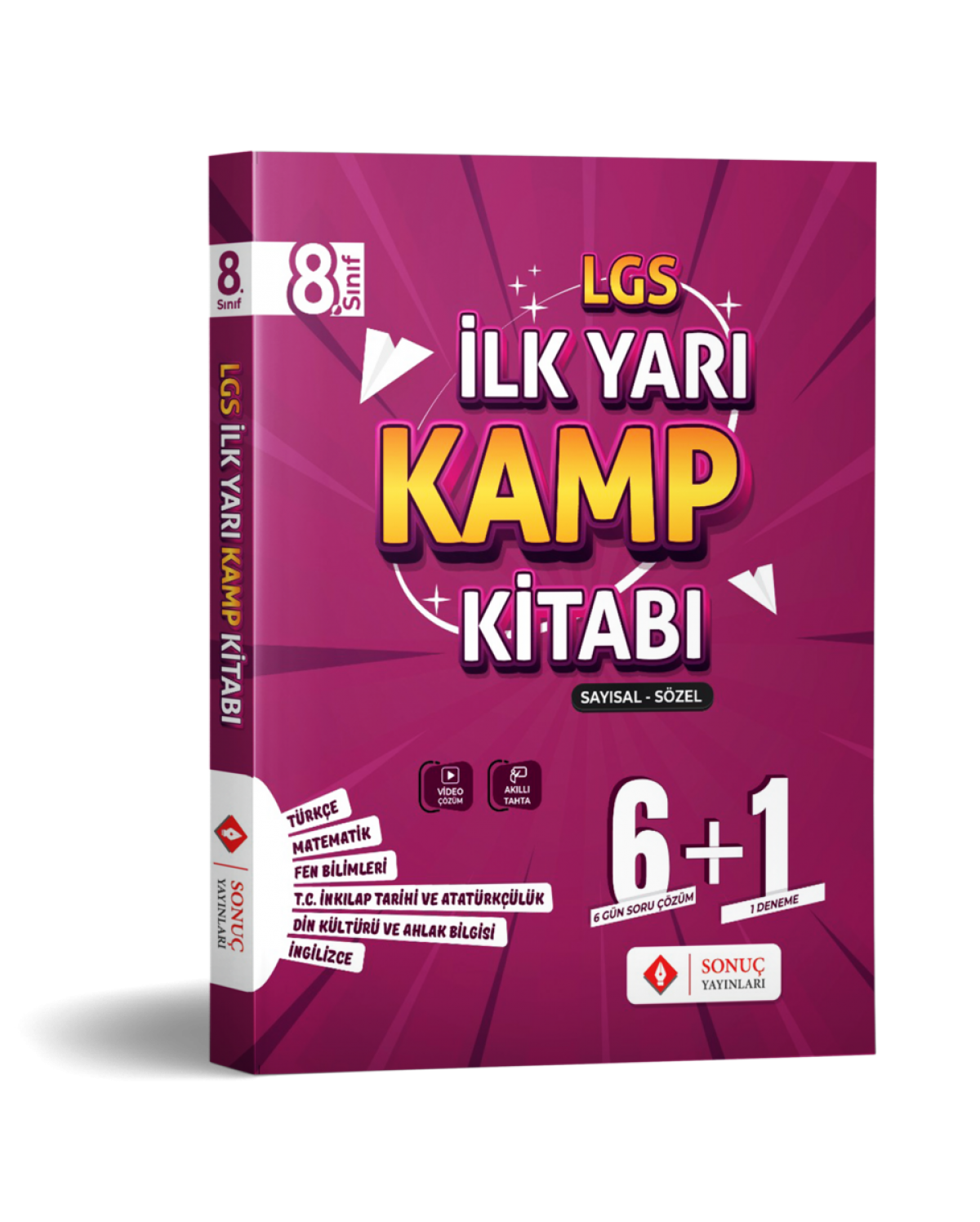 Sonuç Yayınları 8. Sınıf LGS İlk Yarı Kamp Kitabı - Sayısal & Sözel