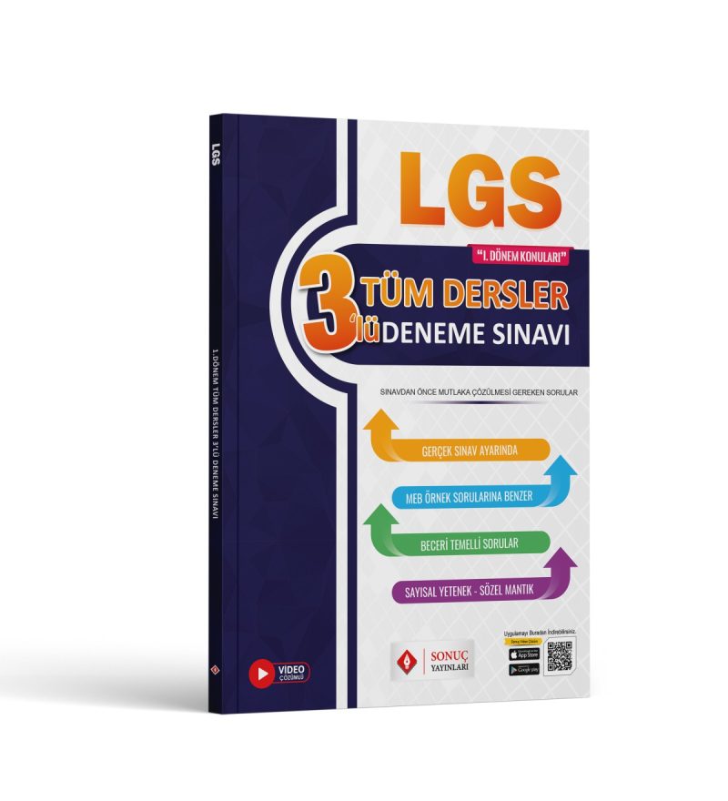 Sonuç Yayınları Lgs Tüm Dersler 3'lü Deneme 2026 - 2027