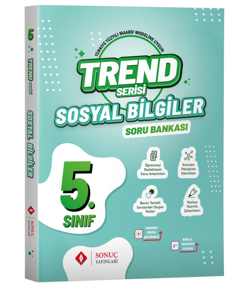 Sonuç Yayınları Trend Serisi 5.Sınıf Sosyal Bilgiler Soru Bankası