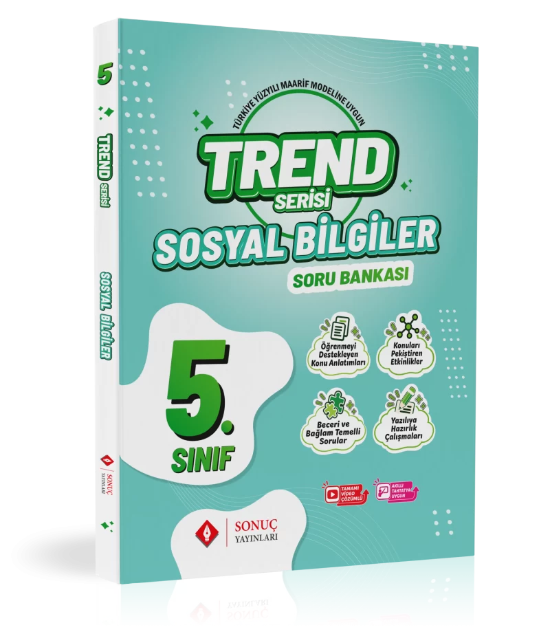 Sonuç Yayınları Trend Serisi 5.Sınıf Sosyal Bilgiler Soru Bankası